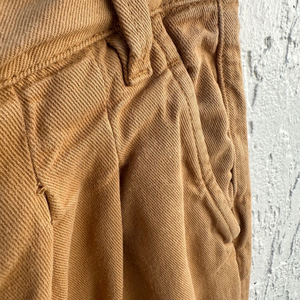 SEZANE High Waisted Pleated Trousers‎ Camel Brown Women 34/US 2 Paperbag Waist - Picture 5 of 9